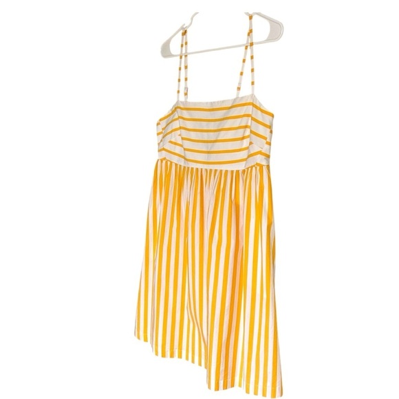 NWT J. Crew Strappy Tie Back Sundress in Marigold Stripe size 12 Coastal - Picture 7 of 16